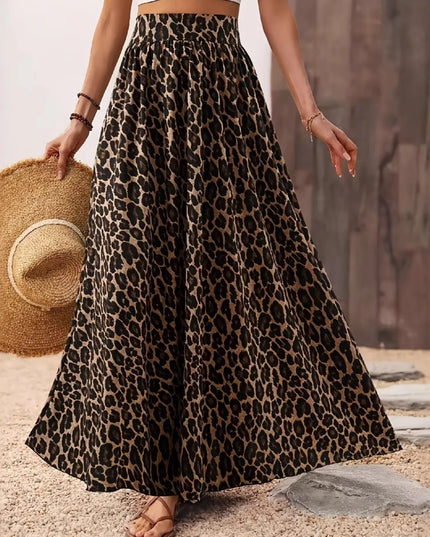 Leopard Maxi Skirt 