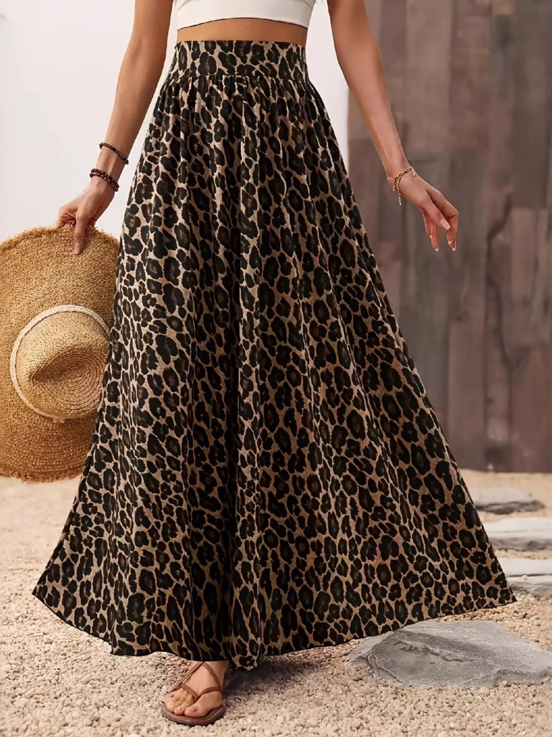 Leopard Maxi Skirt Leopard