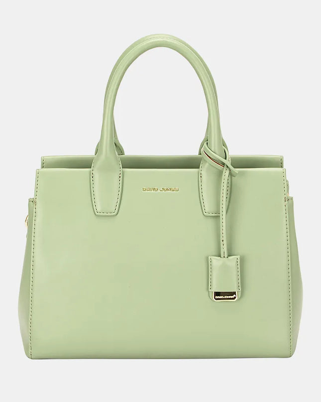 David Jones PU Leather Handbag Apple Green One Size