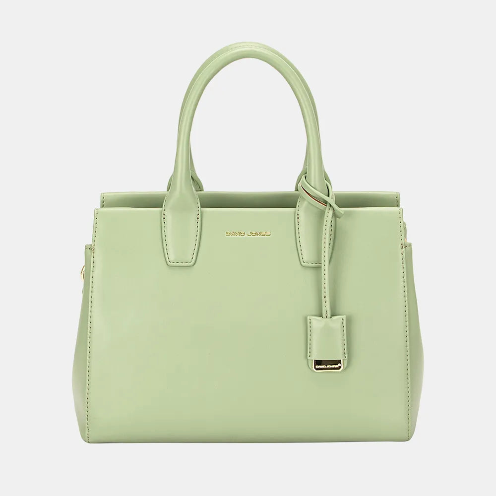 David Jones PU Leather Handbag Apple Green One Size