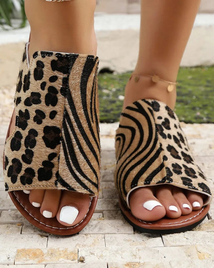 Open Toe Flats Sandals