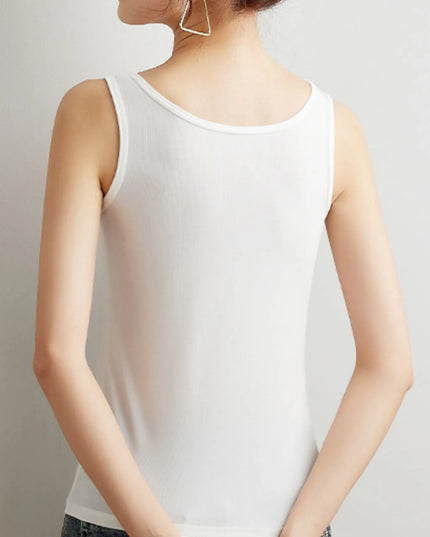 Plus Size Ribbed Scoop Neck Tank Top