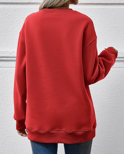 MERRY CHRISTMAS Dropped Shoulder Sweatshirt