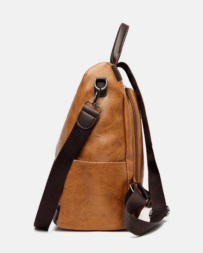 PU Leather Backpack Bag
