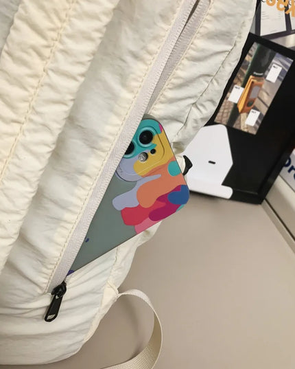 Drawstring Nylon Backpack Bag