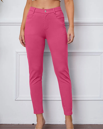 StretchyStitch Pants by Basic Bae Pink