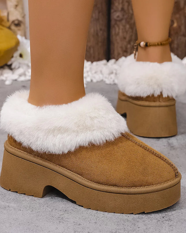 Cozy Fur-Lined Winter Platform Boots