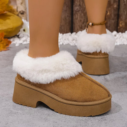 Cozy Fur-Lined Winter Platform Boots