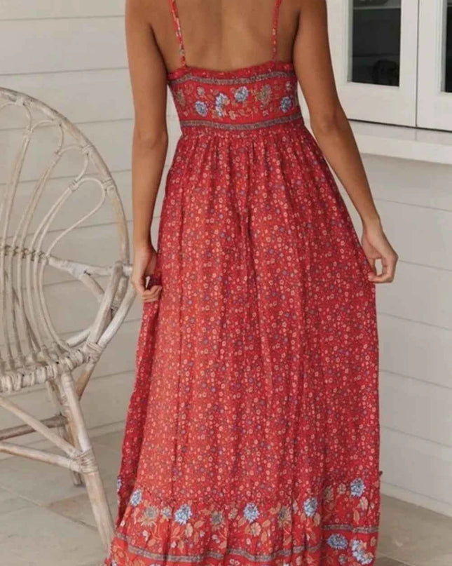 Printed Maxi Cami Dress