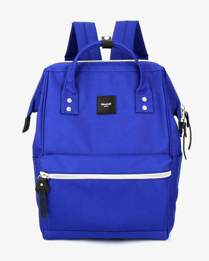 Himawari Water Resistant Canvas Backpack Bag with Side Pockets Royal Blue One Size