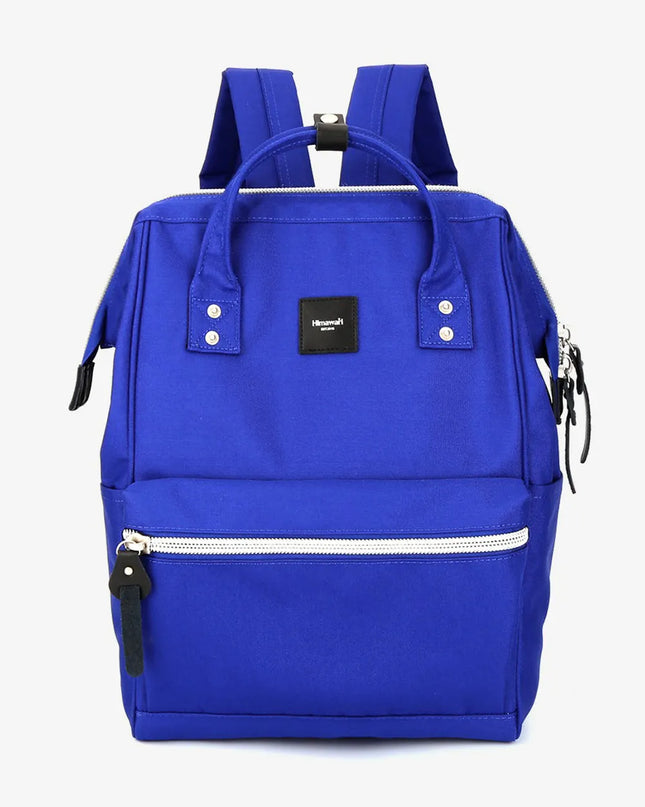 Himawari Water Resistant Canvas Backpack Bag with Side Pockets Royal Blue One Size
