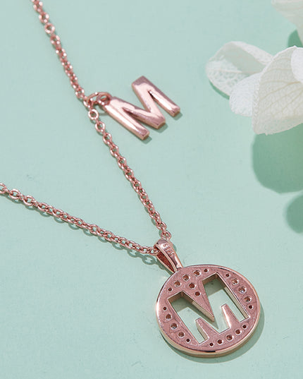 Adored Moissanite K to T Pendant Necklace