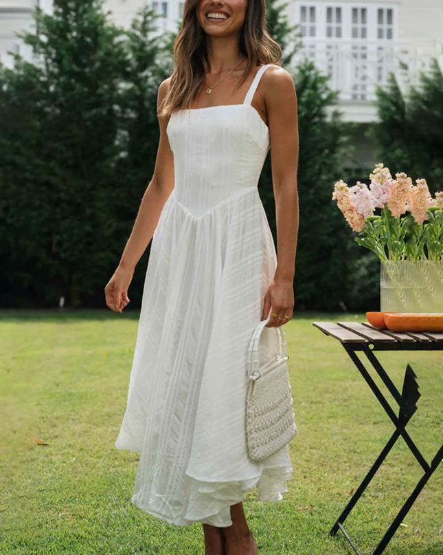 Square Neck Wide Strap Cami Dress