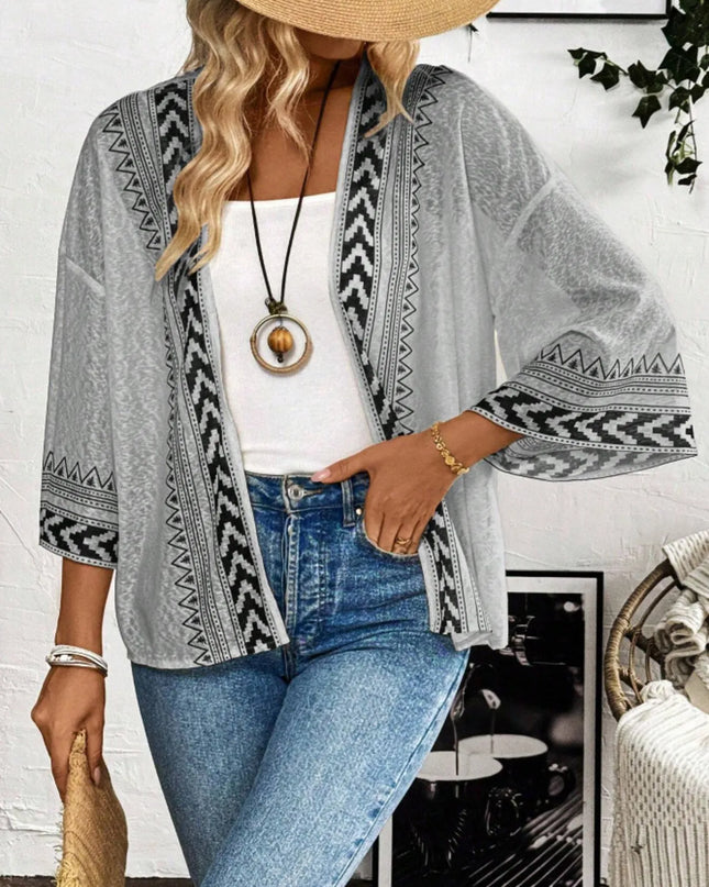 Open Front Kimono Cardigan