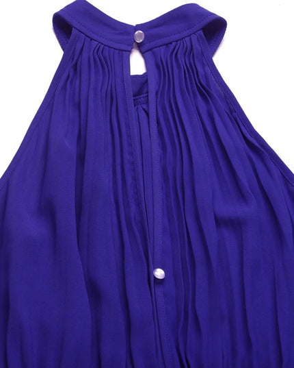 Cutout Tied Pleated Sleeveless Jumpsuit