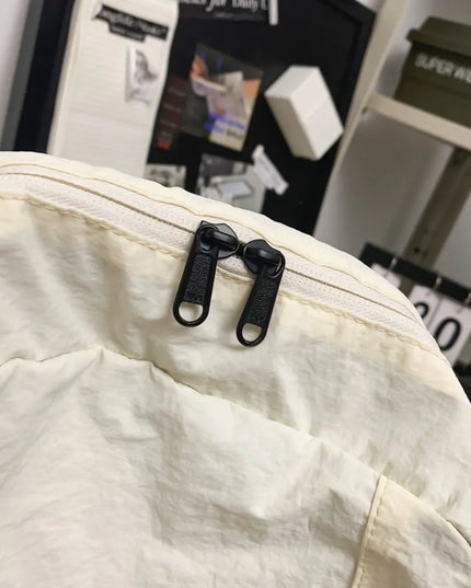 Drawstring Nylon Backpack Bag