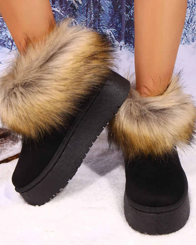 Fur-Trimmed Winter Boots