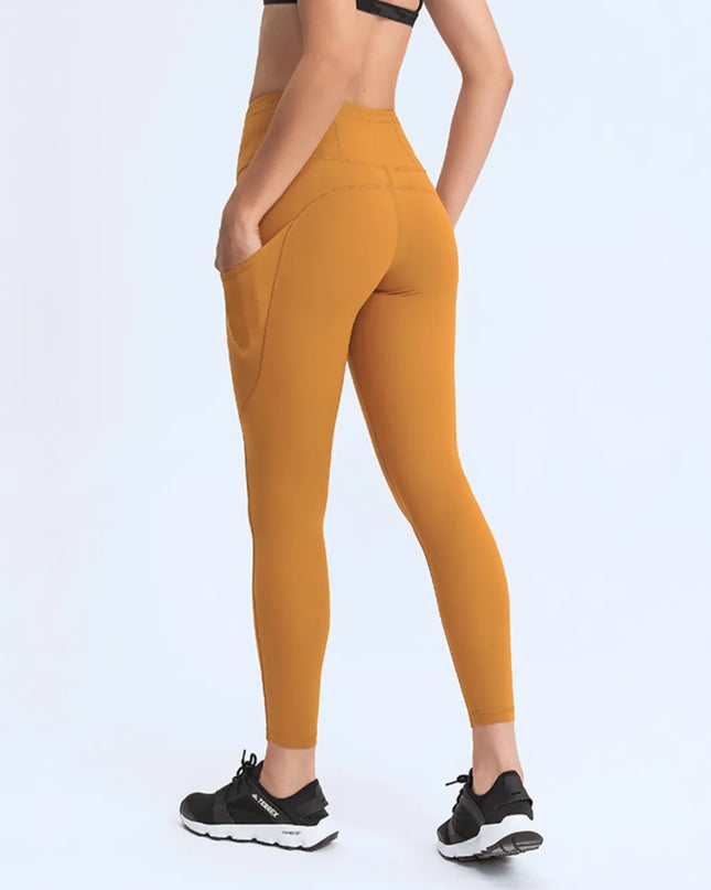 Millennia Wide Waistband Leggings with Pockets