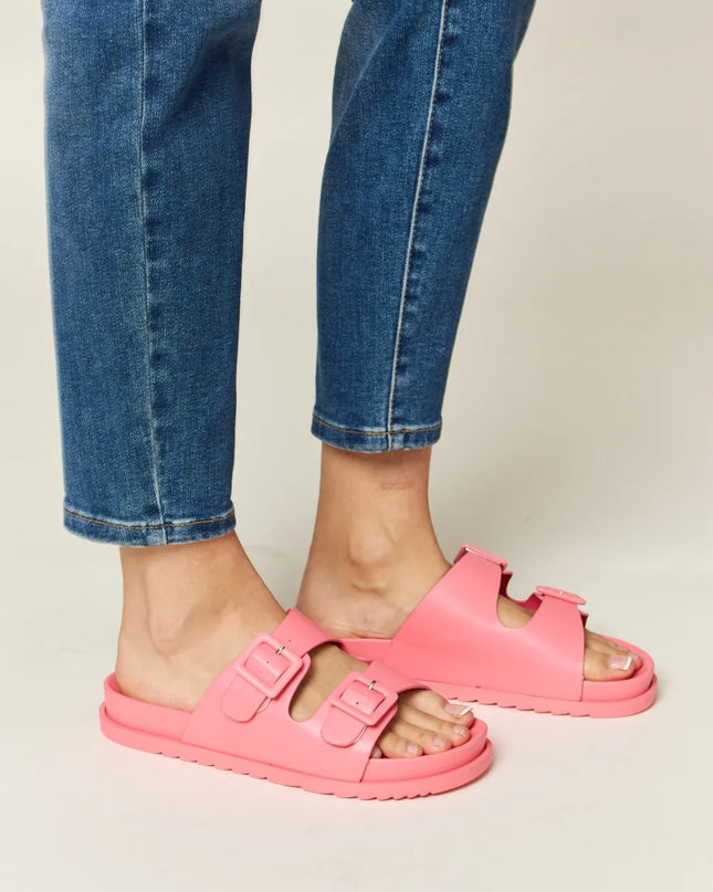 Legend Double Buckle Open Toe Sandals
