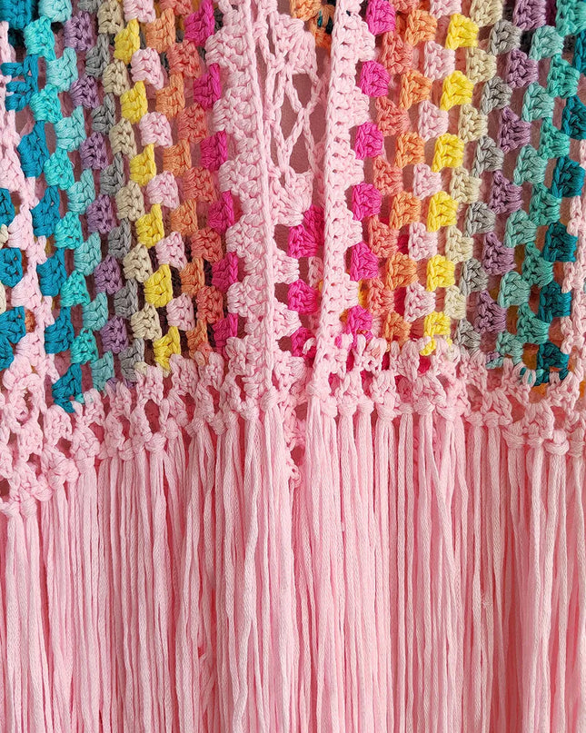 Fringe Tied Long Sleeve Cardigan