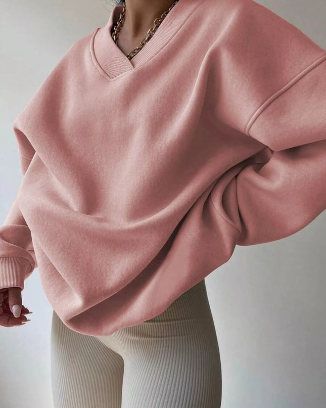 Dropped Shoulder Long Sleeve Oversized Sweatshirt