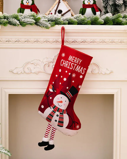Printed Christmas Stocking Hanging Widget Style B One Size