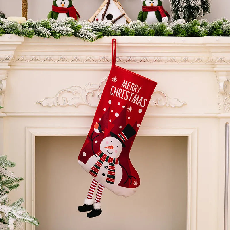 Printed Christmas Stocking Hanging Widget Style B One Size