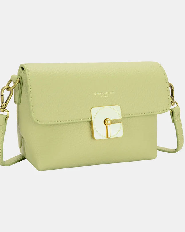 David Jones PU Leather Crossbody Bag Pistachio One Size