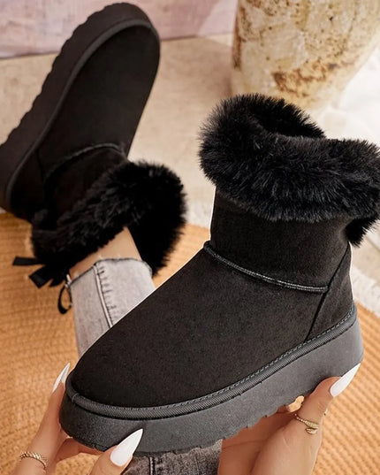 Round Toe Platform Boots