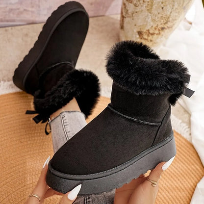 Round Toe Platform Boots