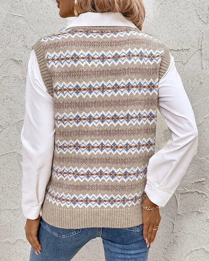 Perfee V-Neck Sweater Vest 