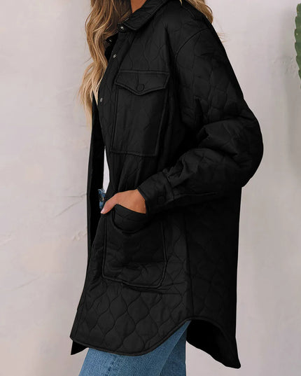 Snap Down Collared Winter Coat