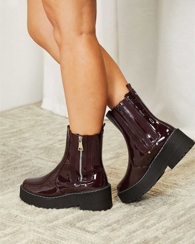 Forever Link Side Zip Platform Boots