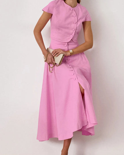 Short Sleeve Top and Skirt set