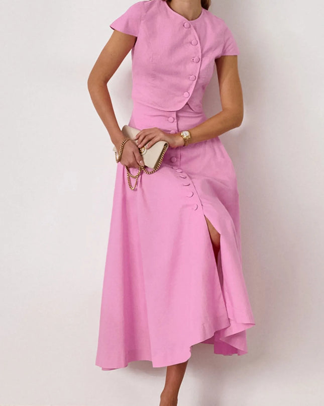 Short Sleeve Top and Skirt set