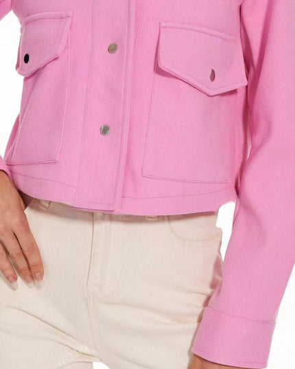 Snap Down Long Sleeve Jacket