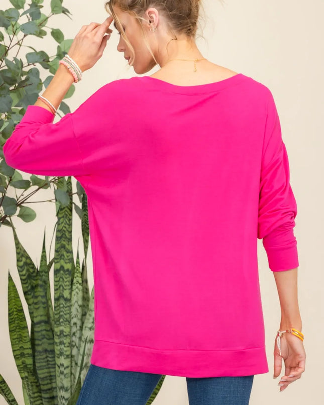 Celeste Full Size Heart Graphic Long Sleeve T-Shirt