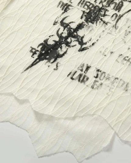 Men's Abstract Print Button-Up Shirt