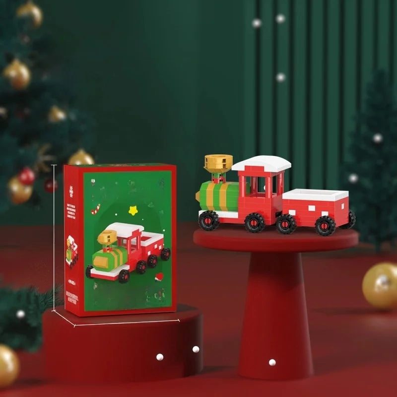 Compatible With Small Particles Christmas Building Blocks Suit Children Assembled Christmas Tree Toys Santa Claus