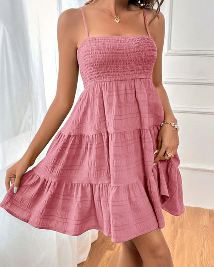 Smocked Tiered Cami Dress