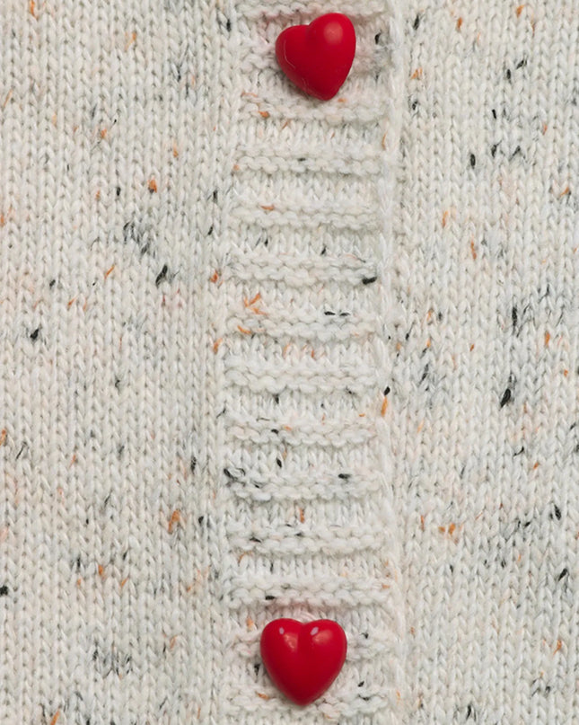 Contrast Trim Button Up Long Sleeve Cardigan