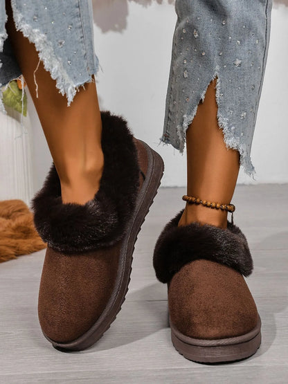 Cozy Winter Fur-Lined Ankle Boots
