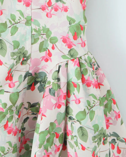 Floral Halter Neck Mini Dress