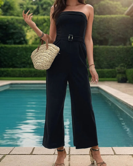 Perfee Tube Jumpsuit with Pockets 