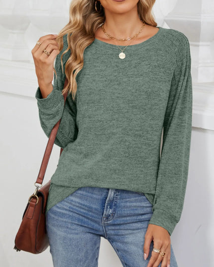 Round Neck Long Sleeve T-Shirt