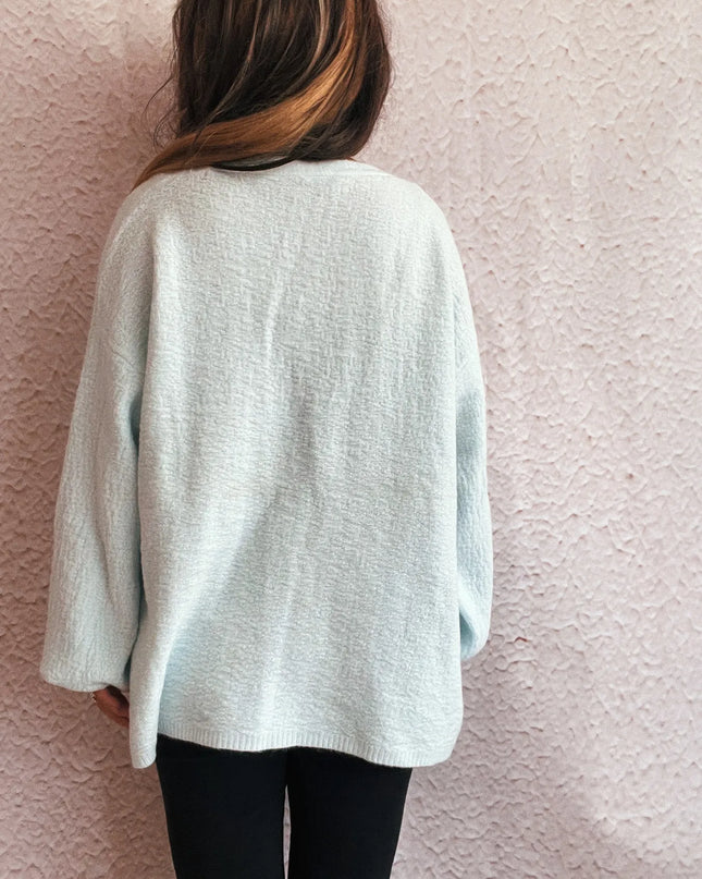 Open Front Long Sleeve Cardigan