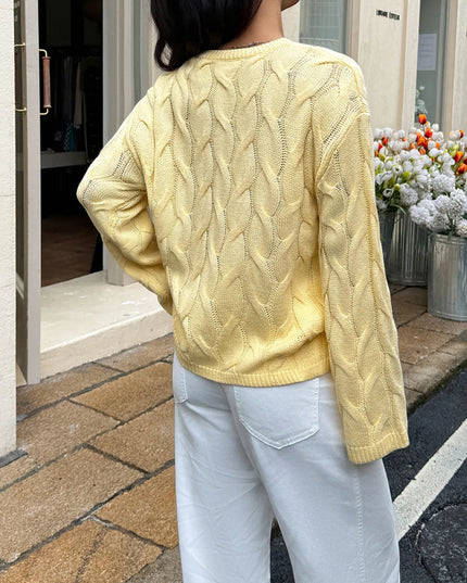 Cable Knit Long Sleeve Sweater