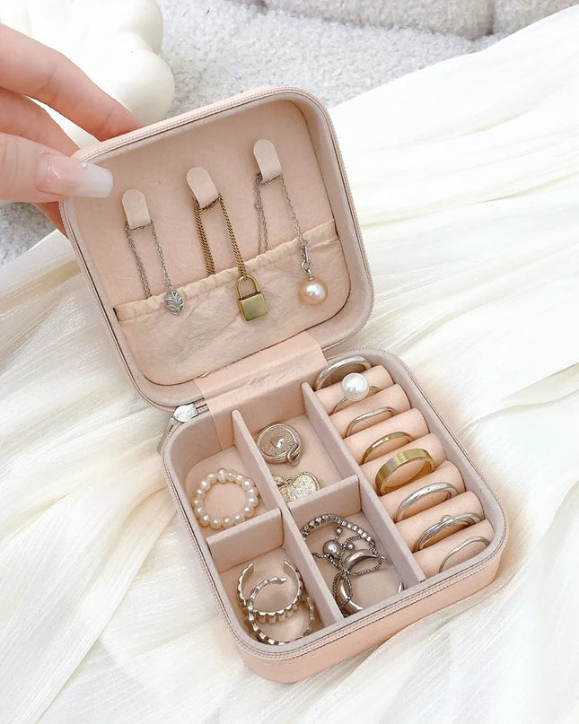 PU Leather Square Jewelry Box