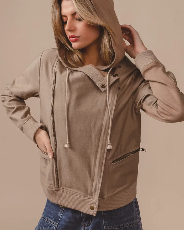 BiBi Textured Woven Rider Jacket