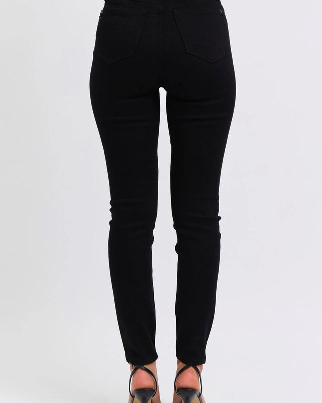 Judy Blue Plus Size HW Faux Leather Skinny Pants